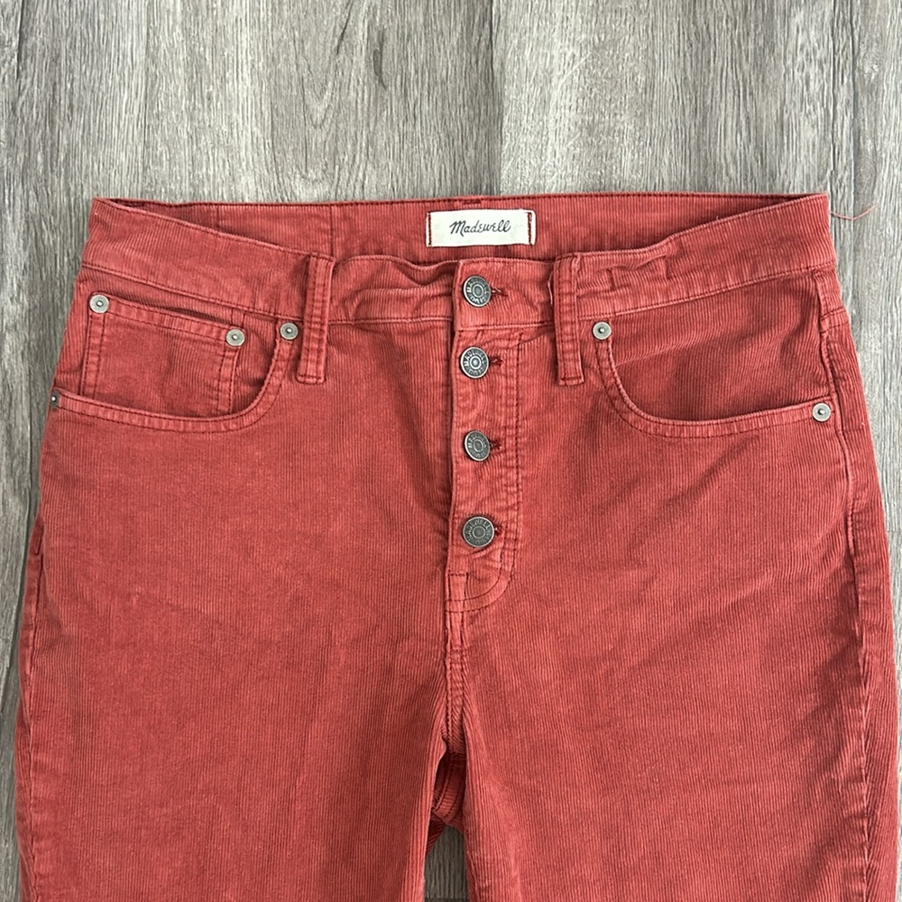 Madewell Red Boot Cut Pants - Picture 2 of 7